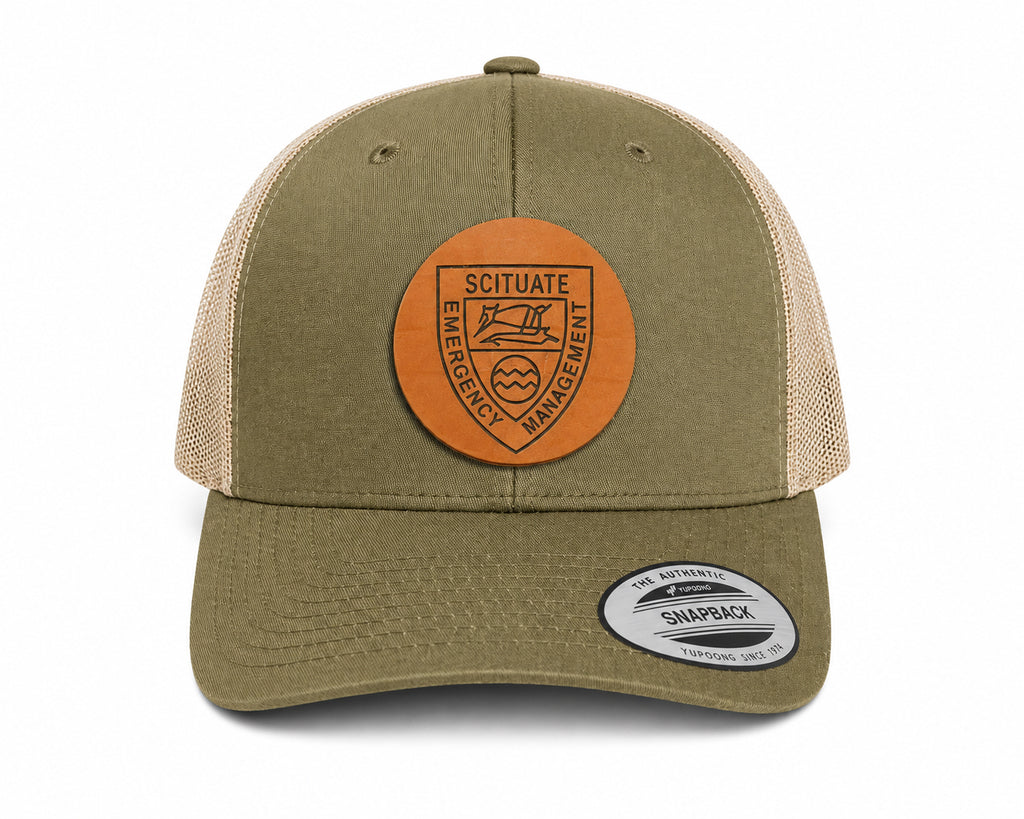 CERT Leather Patch Trucker Hat