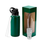 Green 32oz Hydro Water Bottle - Customizable